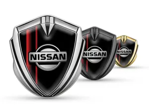 Nissan Metal Abovedado Emblema Duradero Elegante Forma
